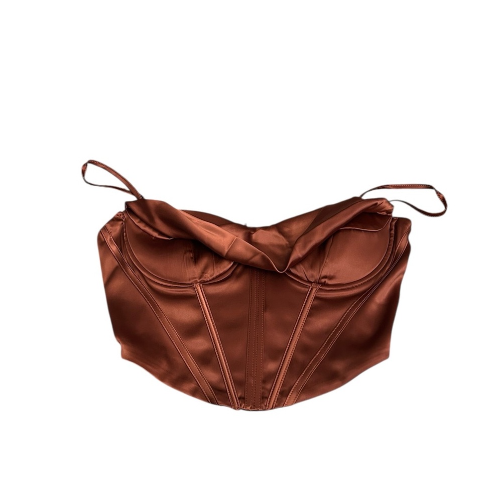 3/$15 RUST colored corset nwt
